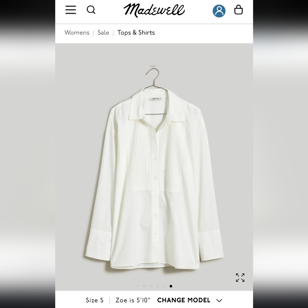 Madewell Classic Ivory Blouse